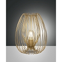 table lamp CAMP E27 IP20, gold matt dimmable