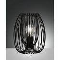 table lamp CAMP E27 IP20, black dimmable