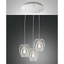 pendant luminaire CAMP 3 flames E27 IP20, black
