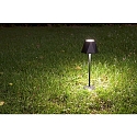 Fabas Luce Outdoor LED-Akku-Tischleuchte KATY, IP54, 3W 3000K 320lm, mit USB-C Kabel + Touch-Dimmer, schwarz