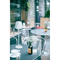Fabas Luce Outdoor LED-Akku-Tischleuchte KATY, IP54, 3W 3000K 320lm, mit USB-C Kabel + Touch-Dimmer, wei�