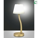 table lamp IBLA IP20, brass, satined dimmable