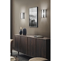 Fabas Luce wall luminaire MARIBEL E27 IP20, grey, transparent, white 