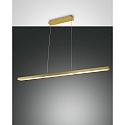 pendant luminaire LING up / down, with touch dimmer IP20, brass, satined dimmable