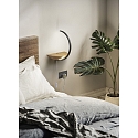 Fabas Luce wall luminaire ROSEG swivelling IP20, black dimmable