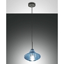 pendant luminaire BUDELLI E27 IP20, azure, black