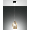 pendant luminaire STINTINO E27 IP20, champagner, black