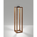 Fabas Luce battery table lamp BLEND IP54, walnut dimmable