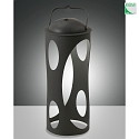 battery table lamp CADDY IP54, anthracite dimmable