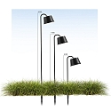 Fabas Luce Battery lamp ARMANDA IP54, black dimmable