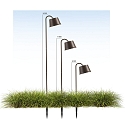 Fabas Luce Battery lamp ARMANDA IP54, rust brown dimmable
