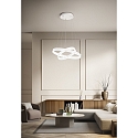 Fabas Luce LED Pendelleuchte PALAU, 1x66W+1x44W, 3000K, IP20, wei�