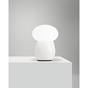 Fabas Luce Tischleuchte FREDDY, E27, IP20, dimmbar, wei�/wei�