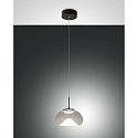 pendant luminaire BRENA 1 flame IP20, black dimmable