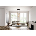 pendant luminaire DEVA 3 flames, round IP20