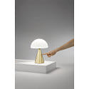 Fabas Luce table lamp BLIP CCT Switch, with plug IP20, satined brass dimmable