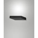 wall luminaire GUIA square, impact resistant, indirect IP20, black 