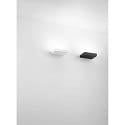 Fabas Luce LED Wandfluter GUIA, eckig, 16cm, indirektes Uplight, IP20 IK06, 18W 3000K 2546lm, schaltbar, schwarz