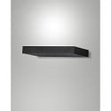 wall luminaire GUIA square, impact resistant, indirect IP20, black 
