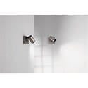 Fabas Luce Lese-Spot FLORES, IP20 IK08, 1-flammig, 10cm, GU10 max. 7.5W, Schalter auf Wandplatte, verstellbar, gunmetal-grau