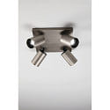 Fabas Luce Spot FLORES, IP20 IK08, 4-flammig, 24 x 24cm, GU10 max. 7.5W, verstellbar, gunmetal-grau
