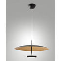 pendant luminaire YUKO adjustable, direct / indirect IP20, black, gold leaf dimmable