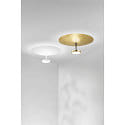 Fabas Luce LED Design-Deckenleuchte YUKO, direkt / indirekt, �60cm, 40W 3000K, 3-stufig dimmbar, wei�