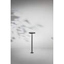 Fabas Luce solar bollard lamp PALMER with sensor IP54, dark grey