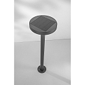 Fabas Luce solar bollard lamp PALMER with sensor IP54, dark grey
