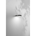 Fabas Luce solar wall luminaire PALMER with sensor IP54, dark grey