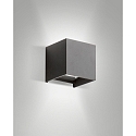 outdoor wall luminaire CUBA IP54, dark grey