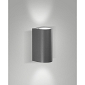 outdoor wall luminaire HELI IP54, dark grey