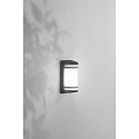 Fabas Luce Au�enwandleuchte PIX, E27, IK08, IP54, dunkelgrau