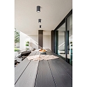Fabas Luce outdoor ceiling luminaire MANU E27 IP54, dark grey