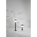 Fabas Luce Pollerleuchte THIAGO 30, E27, IK08, IP65, dunkelgrau