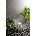 Fabas Luce Pollerleuchte THIAGO 30, E27, IK08, IP65, dunkelgrau