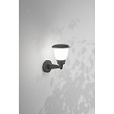 Fabas Luce Au�enwandleuchte THIAGO, E27, IK08, IP54, dunkelgrau