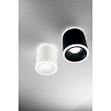 Fabas Luce surface luminaire PACA round IP20, satined, black
