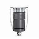 Fabas Luce LED Boden-Einbauleuchte WILLY 2, IP67 IK08, � 7cm, 6.5W 3000K 409lm 32�,befahrbar bis 0.78t, Edelstahl 316L / Hartglas