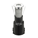 Fabas Luce LED Boden-Einbauleuchte WILLY 2, IP67 IK08, � 7cm, 6.5W 3000K 409lm 32�,befahrbar bis 0.78t, Edelstahl 316L / Hartglas