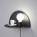Faro wall luminaire NIT E27 IP20, black matt