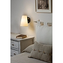 Faro wall luminaire LUPE E27 IP20, beige, black 