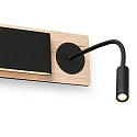 Faro wall luminaire MOOD LED IP20, oak 