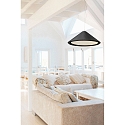 Faro pendant luminaire SAIGON IN 3 flames E27 IP20, black matt 
