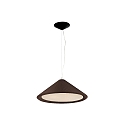pendant luminaire SAIGON IN 3 flames E27 IP20, brown, black matt 