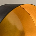 pendant luminaire WHIZZ 7 flames E27 IP20, gold, black 