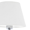 Faro wall luminaire ETERNA E27 IP20, chrome, white 