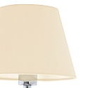 Faro wall luminaire ETERNA E27 IP20, beige, chrome 