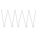 pendant luminaire MINE PC SPACE 5 flames E27 IP20, white matt 
