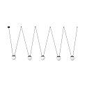 pendant luminaire MINE PC SPACE 5 flames E27 IP20, dark grey 
